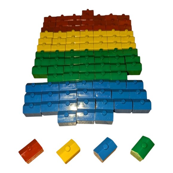 Monopoly Junior | 96 Pieces Plastic Hotels Board Game Replacement Parts - Picture 4 of 8